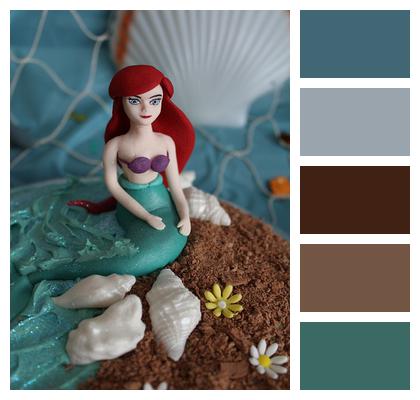 Ariel Cake Decoration Decoration Image